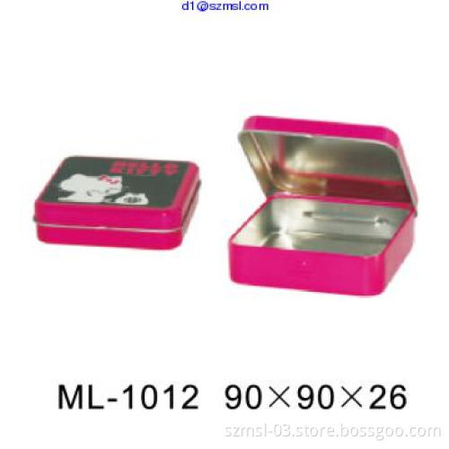 small tin box for booklet. tin box for gifts